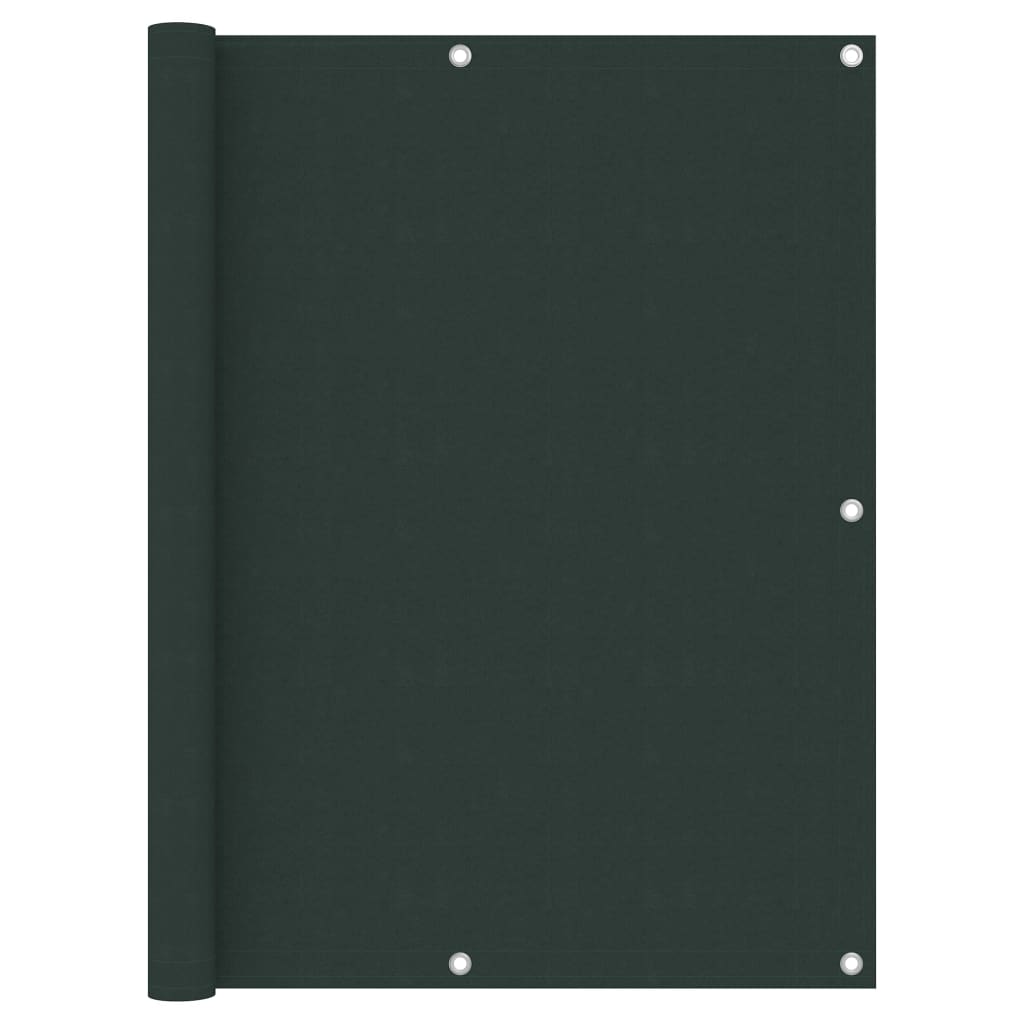 Paravento da Balcone Verde Scuro 120x600 cm Tessuto Oxford