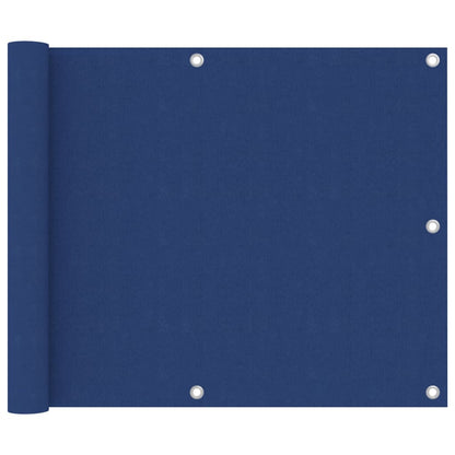 Paravento da Balcone Blu 75x500 cm in Tessuto Oxford