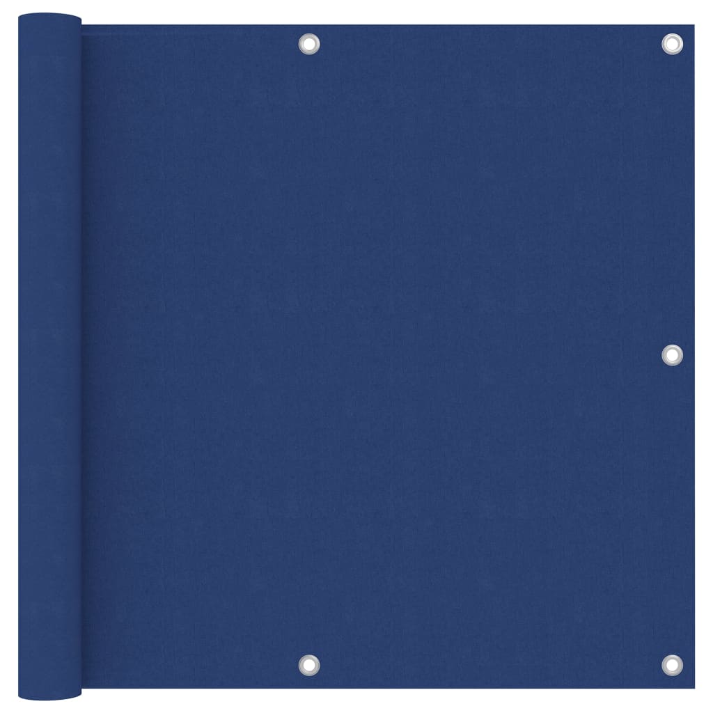 Paravento da Balcone Blu 90x600 cm Tessuto Oxford