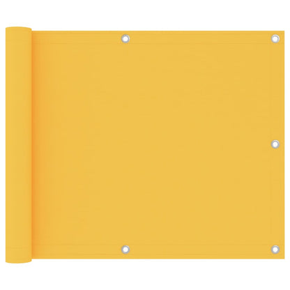 Paravento da Balcone Giallo 75x300 cm in Tessuto Oxford