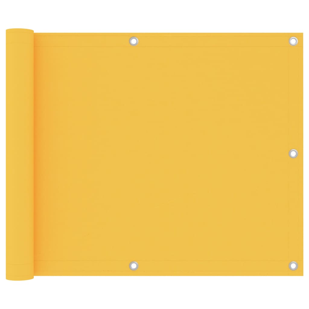 Paravento da Balcone Giallo 75x400 cm Tessuto Oxford