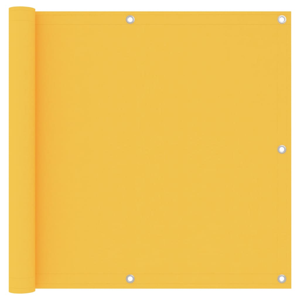Paravento da Balcone Giallo 90x500 cm in Tessuto Oxford