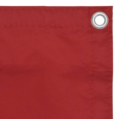 Paravento da Balcone Rosso 75x400 cm in Tessuto Oxford