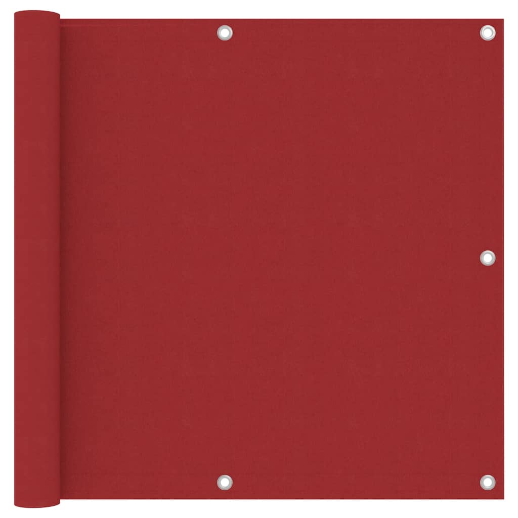 Paravento Balcone Rosso 90x400 cm in Tessuto Oxford