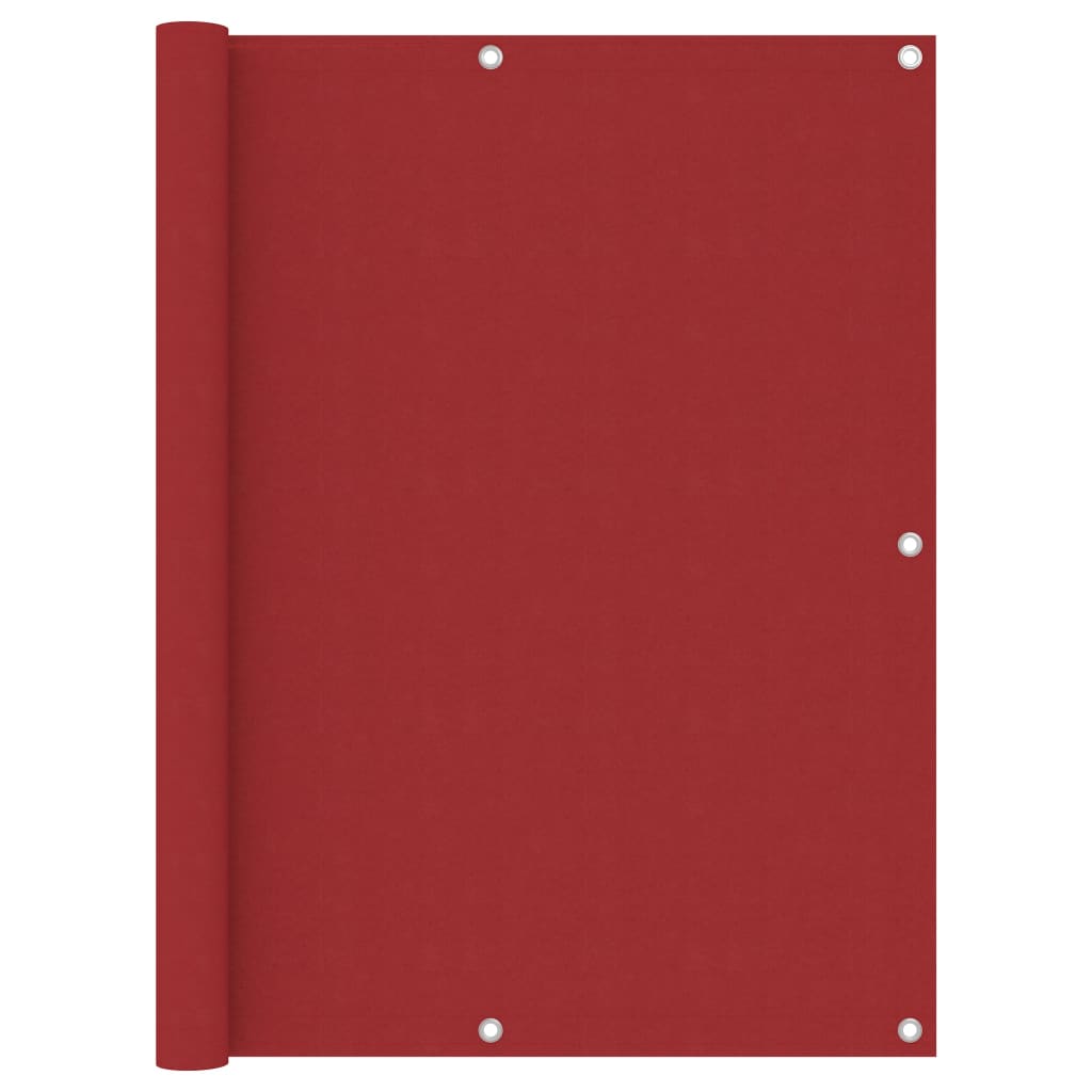 Paravento da Balcone Rosso 120x300 cm in Tessuto Oxford