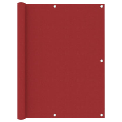 Paravento da Balcone Rosso 120x300 cm in Tessuto Oxford