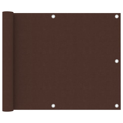 Paravento da Balcone Marrone 75x300 cm in Tessuto Oxford