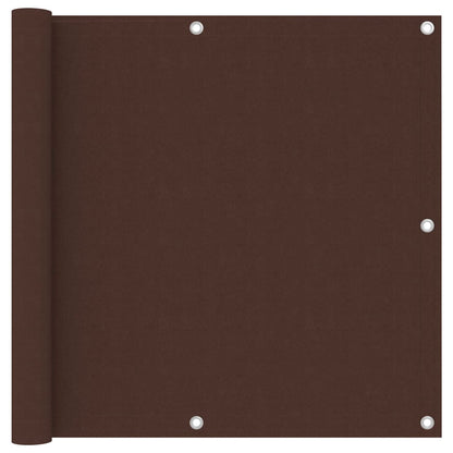 Paravento da Balcone Marrone 90x300 cm in Tessuto Oxford