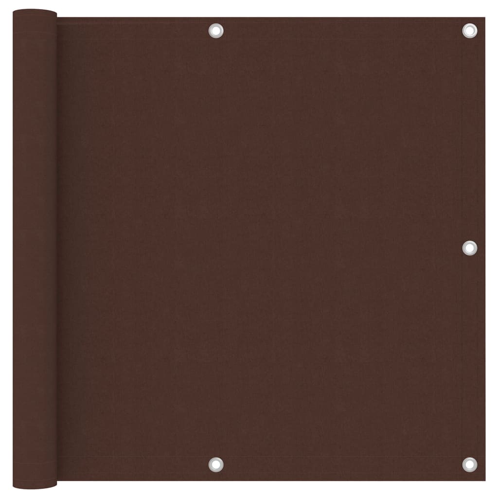 Paravento Balcone Marrone 90x400 cm in Tessuto Oxford