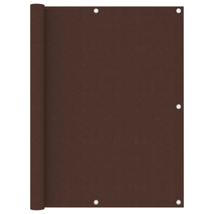 Paravento da Balcone Marrone 120x600 cm in Tessuto Oxford