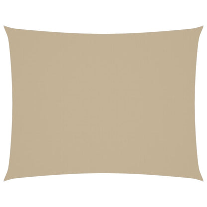 Parasole a Vela Oxford Rettangolare 2x3 m Beige