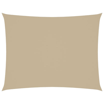 Parasole a Vela Oxford Rettangolare 2x3,5 m Beige