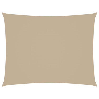 Parasole a Vela Oxford Rettangolare 2,5x4 m Beige