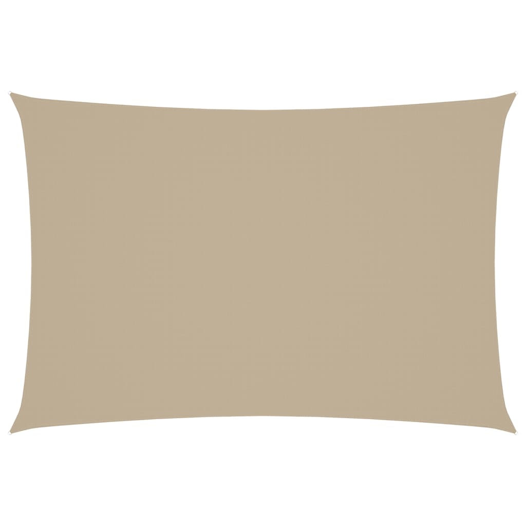 Parasole a Vela Oxford Rettangolare 2,5x4,5 m Beige