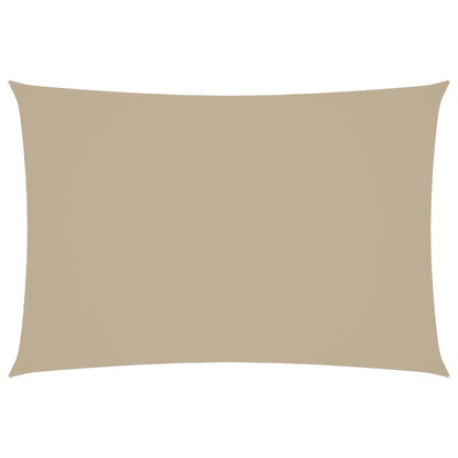 Parasole a Vela Oxford Rettangolare 2,5x4,5 m Beige