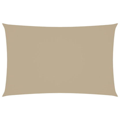 Parasole a Vela Oxford Rettangolare 2,5x5 m Beige