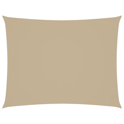 Parasole a Vela Oxford Rettangolare 3,5x5 m Beige