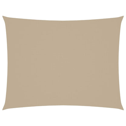 Parasole a Vela Oxford Rettangolare 5x6 m Beige