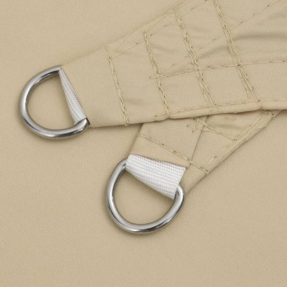 Parasole a Vela Oxford Triangolare 5x7x7 m Beige