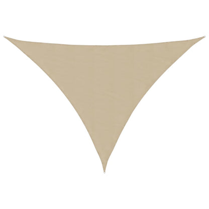 Parasole a Vela Oxford Triangolare 4x5x6,4 m Beige