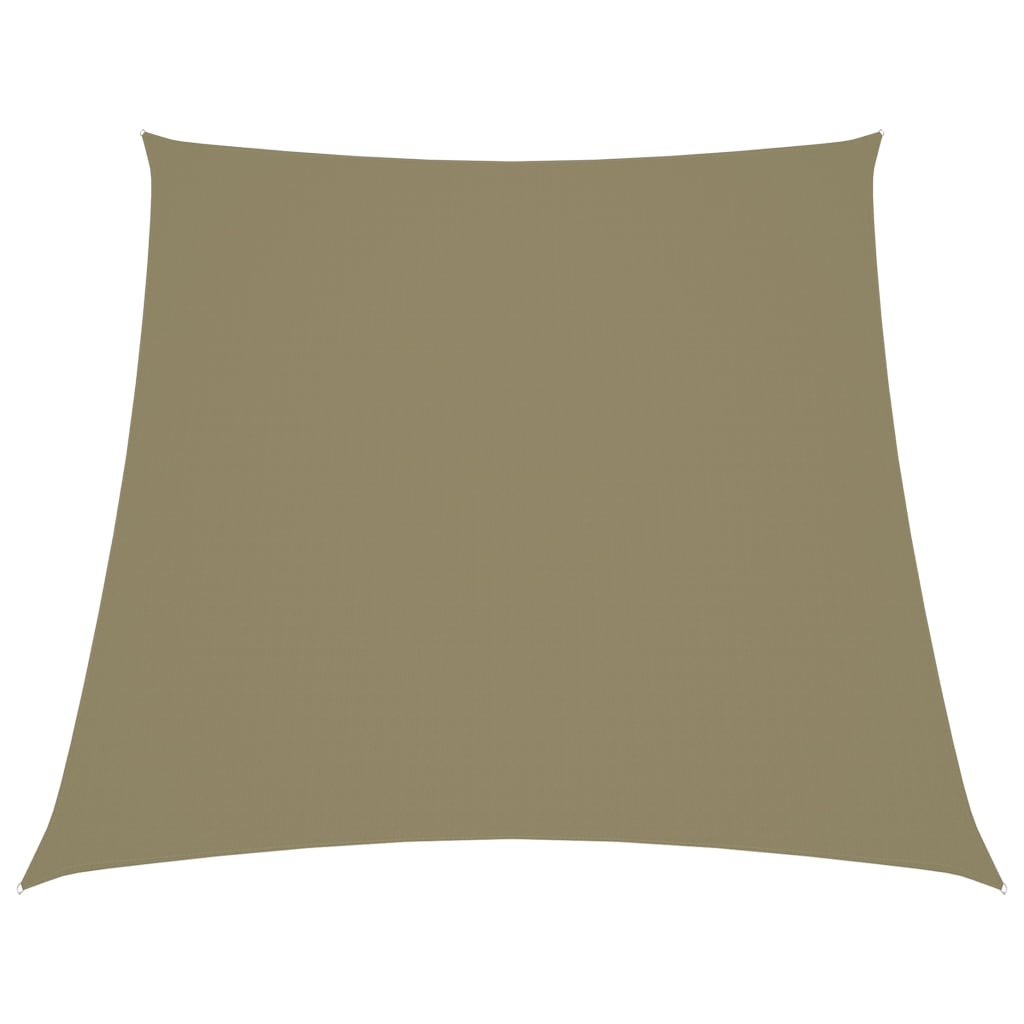 Parasole a Vela in Tela Oxford a Trapezio 2/4x3 m Beige
