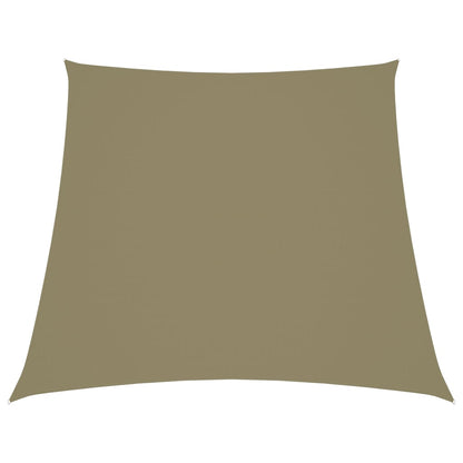 Parasole a Vela in Tela Oxford a Trapezio 3/4x3 m Beige