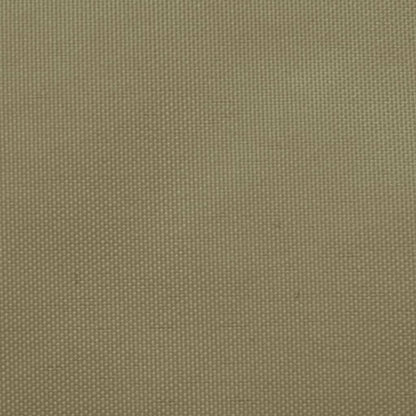 Parasole a Vela in Tela Oxford a Trapezio 3/4x3 m Beige