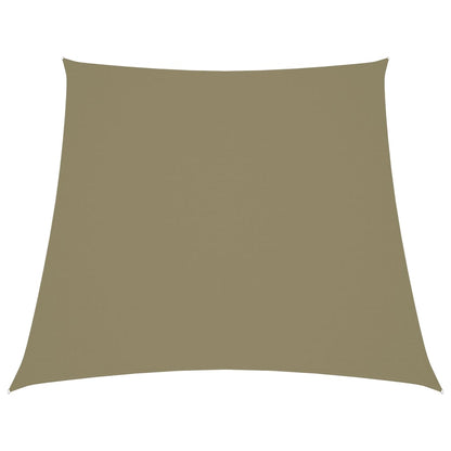 Parasole a Vela in Tela Oxford a Trapezio 3/5x4 m Beige