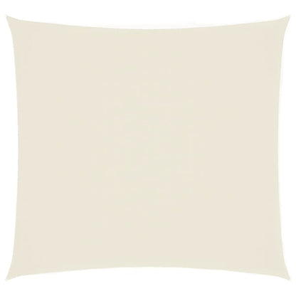 Parasole a Vela in Tela Oxford Quadrato 4,5x4,5 m Crema