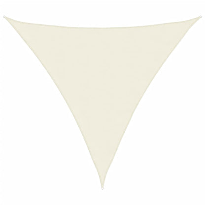Parasole a Vela Oxford Triangolare 3x3x3 m Crema
