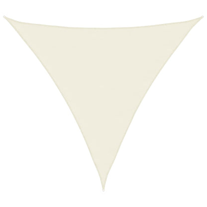Parasole a Vela Oxford Triangolare 4,5x4,5x4,5 m Crema