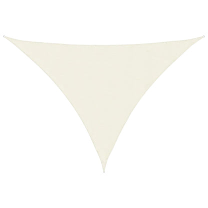 Parasole a Vela in Tessuto Oxford Triangolare 5x7x7m Crema
