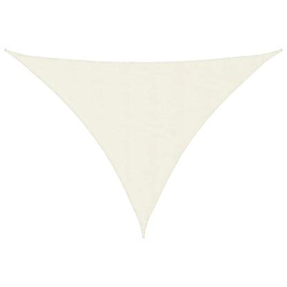Parasole a Vela Oxford Triangolare 5x5x6 m Crema