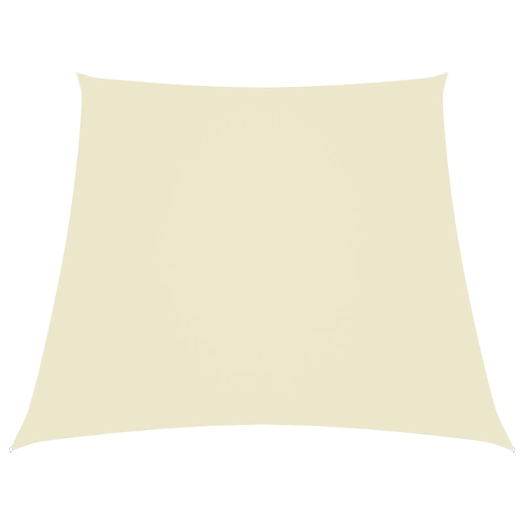 Parasole a Vela in Tessuto Oxford a Trapezio 3/4x3m Crema