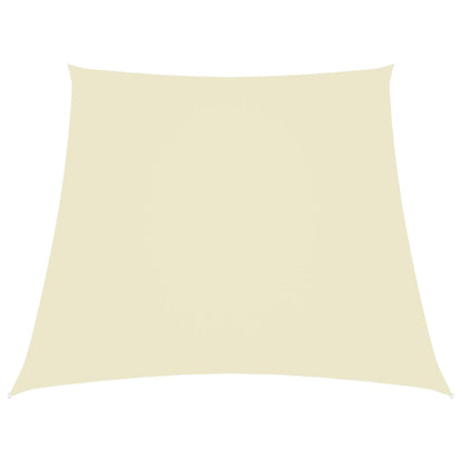 Parasole a Vela in Tessuto Oxford a Trapezio 3/4x3m Crema
