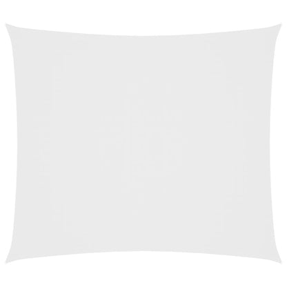 Parasole a Vela in Tessuto Oxford Rettangolare 2x2,5m Bianco