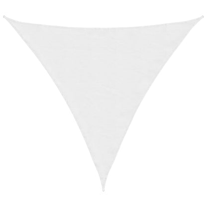 Parasole a Vela Oxford Triangolare 3x3x3 m Bianco