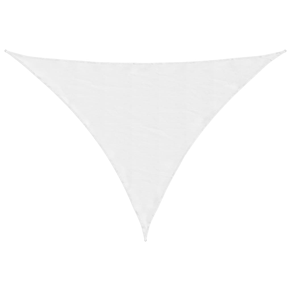 Parasole a Vela Oxford Triangolare 5x7x7 m Bianco
