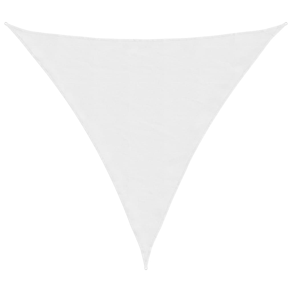 Parasole a Vela in Tessuto Oxford Triangolare 6x6x6 m Bianco