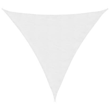 Parasole a Vela in Tessuto Oxford Triangolare 6x6x6 m Bianco