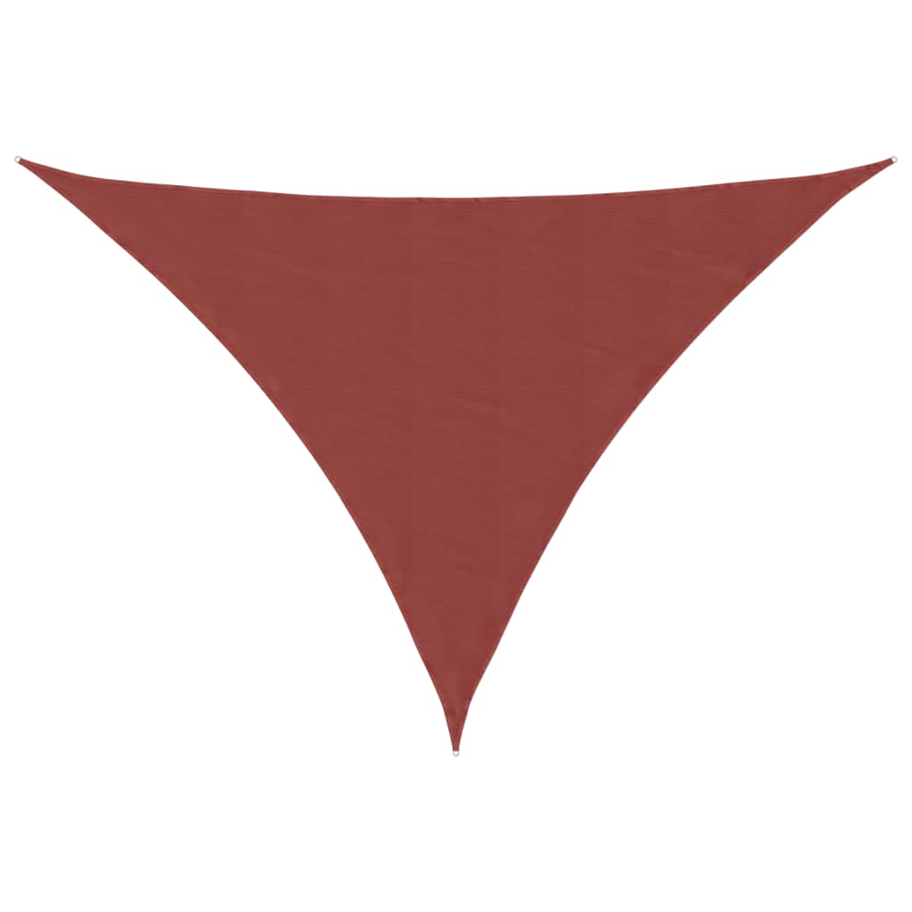 Parasole a Vela Oxford Triangolare 3x3x4,24 m Terracotta