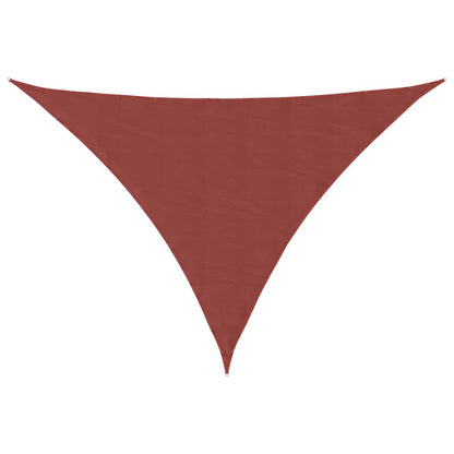Parasole a Vela Oxford Triangolare 3x4x4 m Terracotta