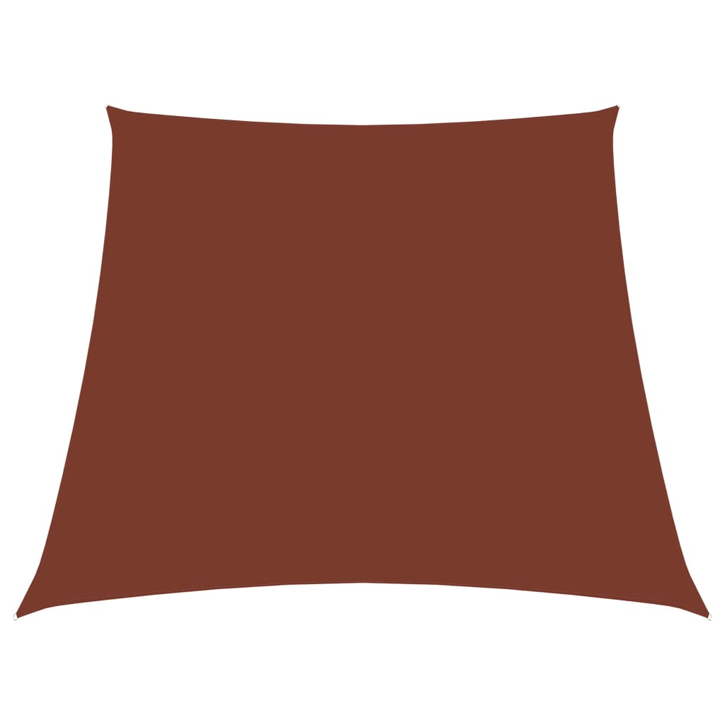 Parasole a Vela in Tela Oxford a Trapezio 3/4x3 m Terracotta