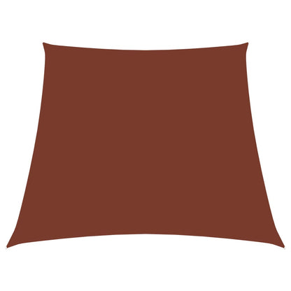 Parasole a Vela in Tela Oxford a Trapezio 3/4x3 m Terracotta