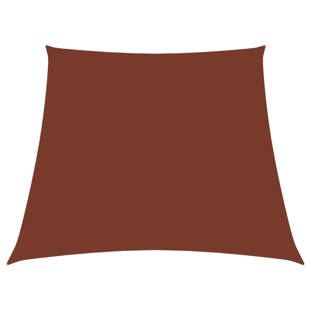 Parasole a Vela in Tela Oxford a Trapezio 3/5x4 m Terracotta