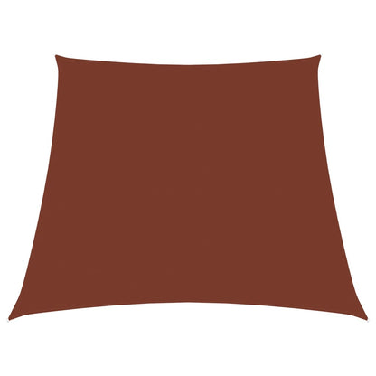 Parasole a Vela in Tela Oxford a Trapezio 3/5x4 m Terracotta
