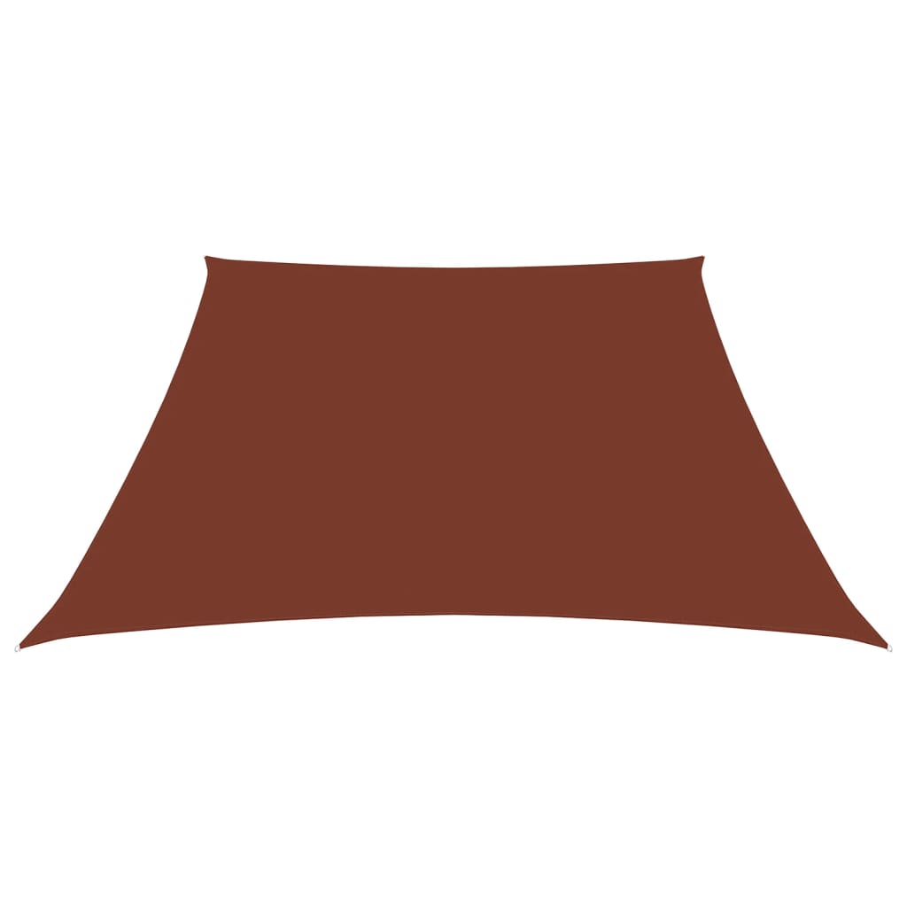 Parasole a Vela in Tela Oxford a Trapezio 3/5x4 m Terracotta
