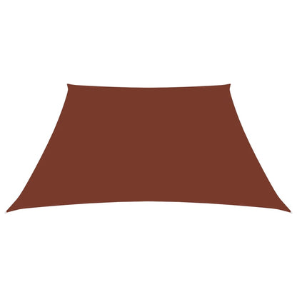 Parasole a Vela in Tela Oxford a Trapezio 3/5x4 m Terracotta
