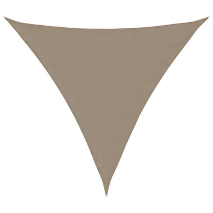 Parasole a Vela Oxford Triangolare 5x5x5 m Grigio Talpa