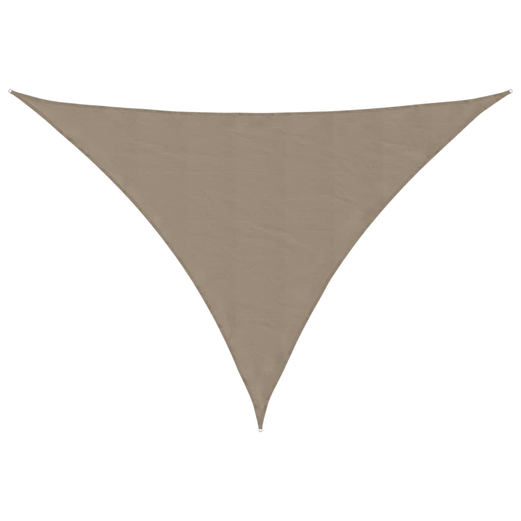 Parasole a Vela Oxford Triangolare 5x6x6 m Grigio Talpa